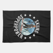 Skiing is Mijn Superpower Theedoek (Horizontaal)