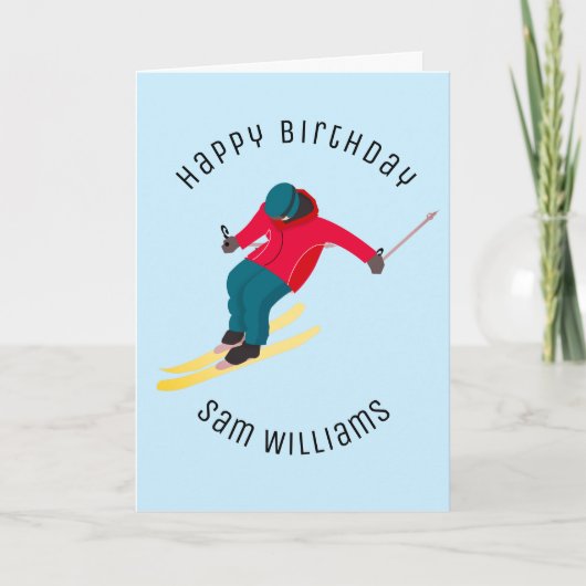 Skiing Kaart (Voorkant)