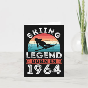 Skiing Legend Meisjes Geboren 1964 60ste Verjaarda Kaart