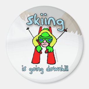 Skiing Magneet