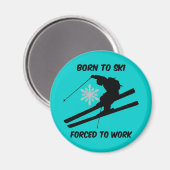 Skiing Magneet (Voorkant / Achterkant)