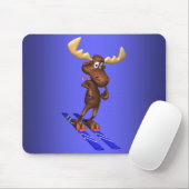 Skiing Moosepad Muismat (Met muis)