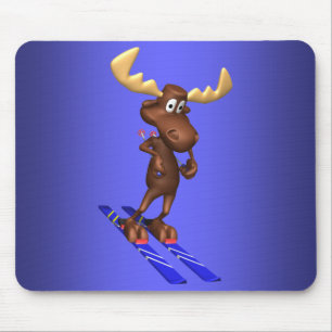 Skiing Moosepad Muismat