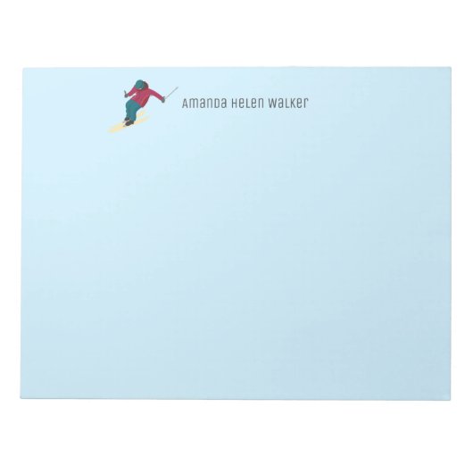 Skiing Notitieblok (Voorkant)