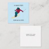 Skiing Notitiekaartje (Voorkant / Achterkant)