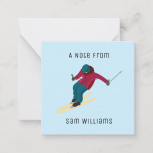 Skiing Notitiekaartje