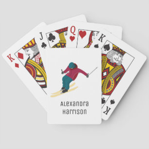Skiing Pokerkaarten