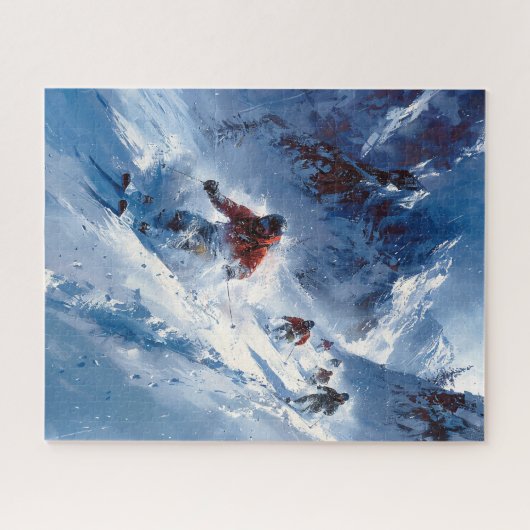 Skiing Puzzle (Horizontal)