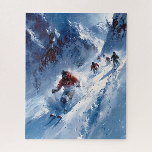 Skiing Puzzle Legpuzzel (Verticaal)