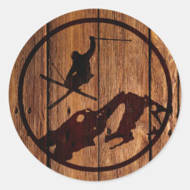 Skiing Ronde Sticker