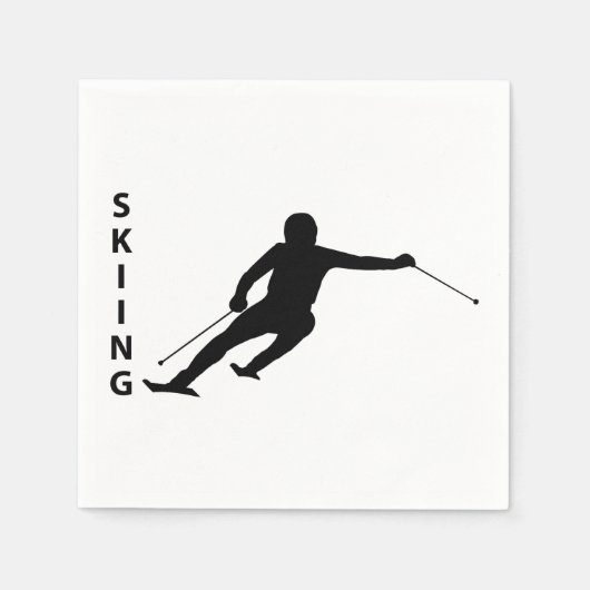 Skiing Servet (Voorkant)