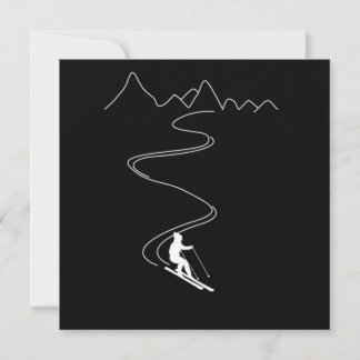 Skiing Ski Minimalist Skiing In The Mountains Kaart