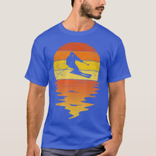 Skiing ski shirt retro sunset 70s Skiing