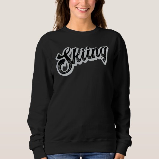 Skiing Skier Trui (Voorkant)