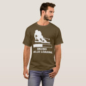 Skiing Skills Loading Bar T-shirt (Voorkant volledig)