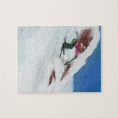 Skiing Snow Mountain Art Legpuzzel (Horizontaal)