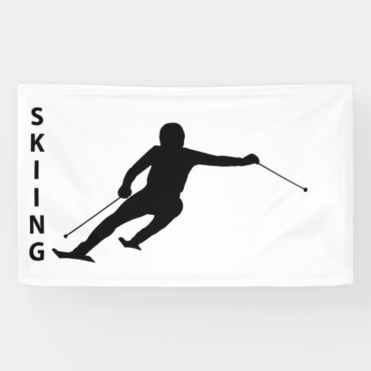 Skiing Spandoek (Horizontaal)