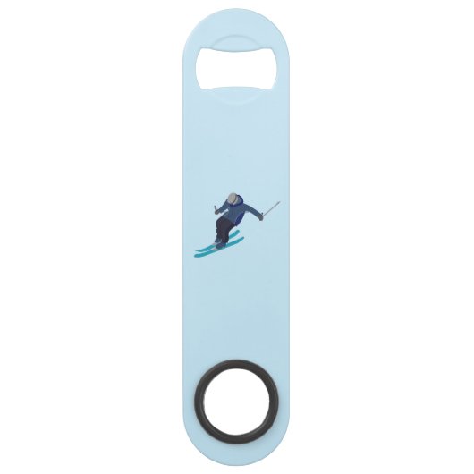 Skiing Speed Flessenopener (Voorkant)