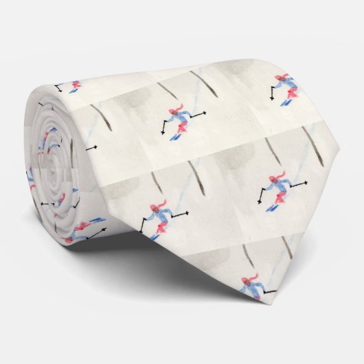 Skiing Stropdas (Opgerold)