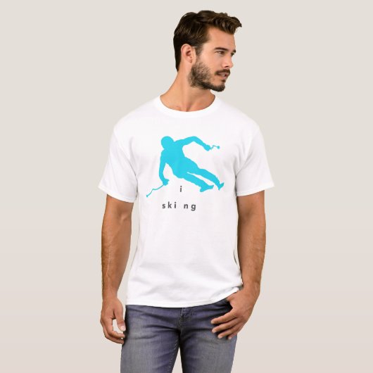 Skiing T Shirt (Voorkant volledig)