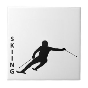 Skiing Tegeltje