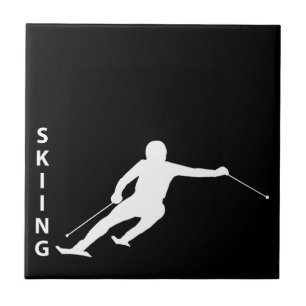 Skiing Tegeltje