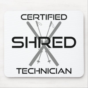 Skiing van gecertificeerde technici muismat