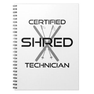 Skiing van gecertificeerde technici notitieboek