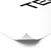 Skiing van gecertificeerde technici perfect poster (Hoek)