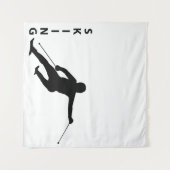 Skiing Wandkleed (Voorkant (horizontaal))