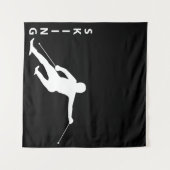 Skiing Wandkleed (Voorkant (horizontaal))