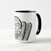 Skiing winter mok (Voorkant rechts)