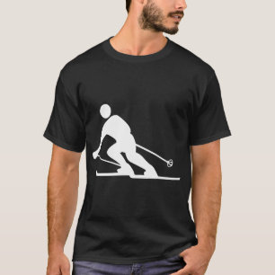 Skiing - Wit T-shirt