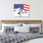 Skiingbergen Canvas Afdruk (Insitu (Slaapkamer))