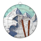 Skiingbergen Dartbord (Voorkant)