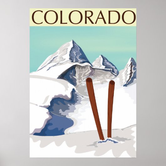 Skiingbergen Poster (Voorkant)