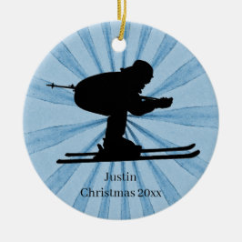 Skiingnaam Keramisch Ornament