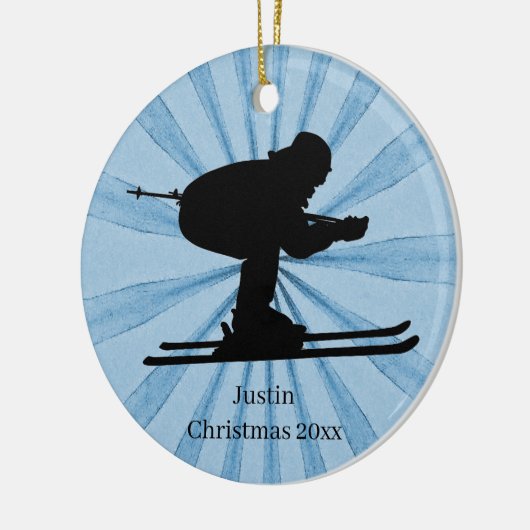 Skiingnaam Keramisch Ornament (Links)