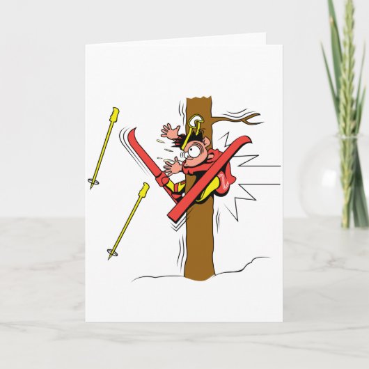 Skiingsongeval Kaart (Voorkant)