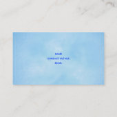 Skiinstructeur Visitekaartje (Achterkant)