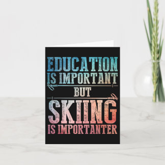 Skikunst voor mannen vrouwen Kinder wintersport Sk Kaart