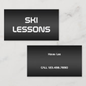 skileraar visitekaartje (Voorkant / Achterkant)