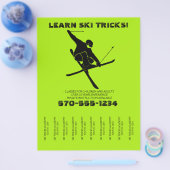 Skilessons Ski Tricks Tear Off Strips Flyer (Enkel)