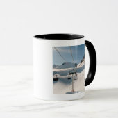 skilift in het sneeuwlandschap mok (Voorkant rechts)