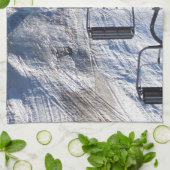 Skilift ~ ontworpen door Sharon Dawn Theedoek (Gevouwen)