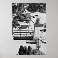 Skiliftstoelen in Mammoth