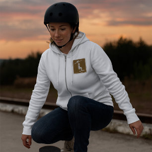 Skiliftsymbool Rustiek wintersportpictogram Hoodie