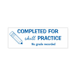 Skill Practice Stamp - Grading Time Saver Zelfinktende Stempel