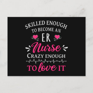 Skilled enough to become an ER nurse Briefkaart