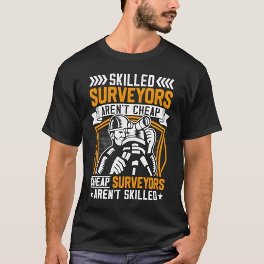Skilled Surveyors Aren't Cheap Men T-shirt (Voorkant)